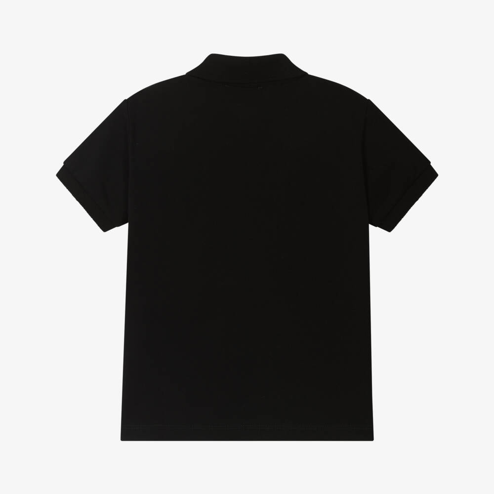 Moschino-Boys Jet Black Teddy Logo Polo | Childrensalon Outlet