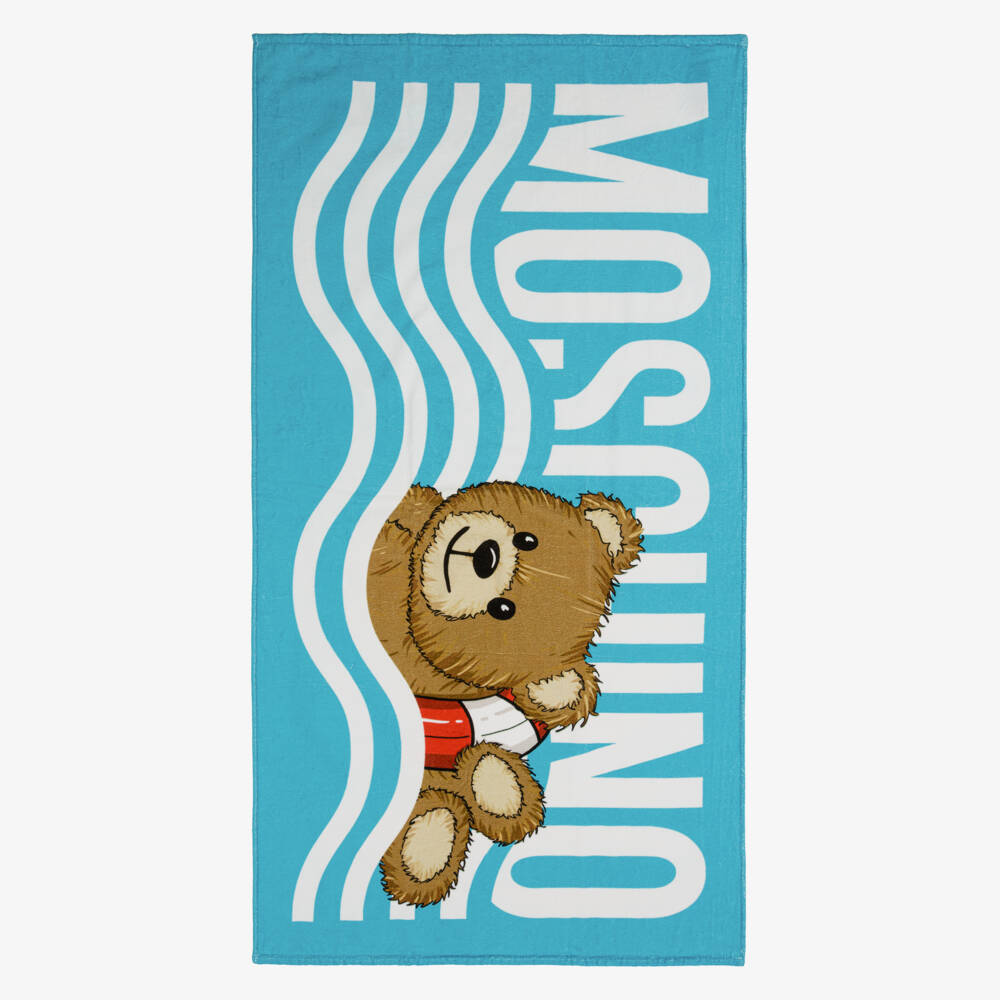 Moschino-Boys Luxurious Blue Cotton Wrap | Childrensalon Outlet