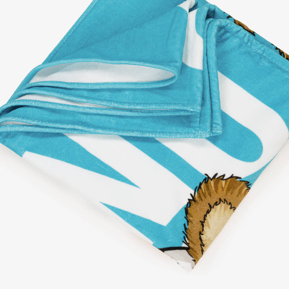 Moschino-Boys Luxurious Blue Cotton Wrap | Childrensalon Outlet