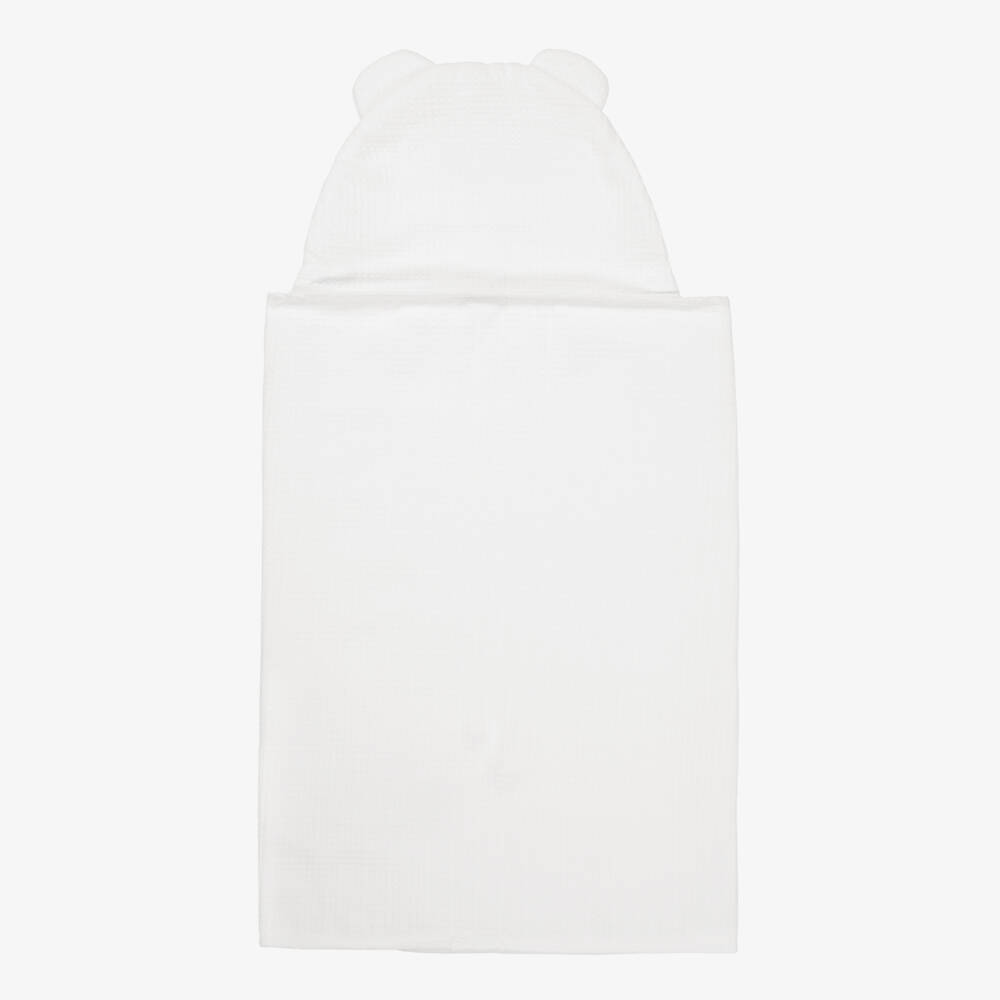 Moschino-Роскошный белый халат с капюшоном для мальчиков | Childrensalon Outlet