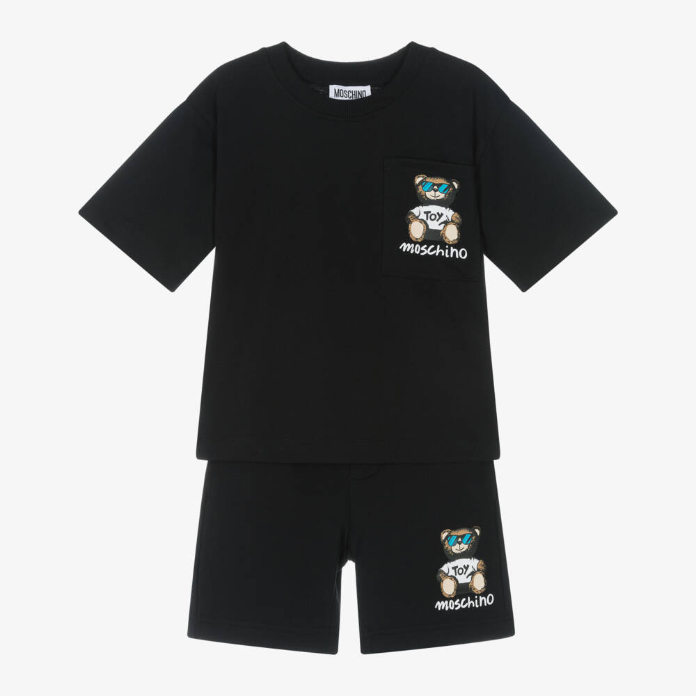 Moschino-Костюм из хлопка с медведем для мальчиков | Childrensalon Outlet
