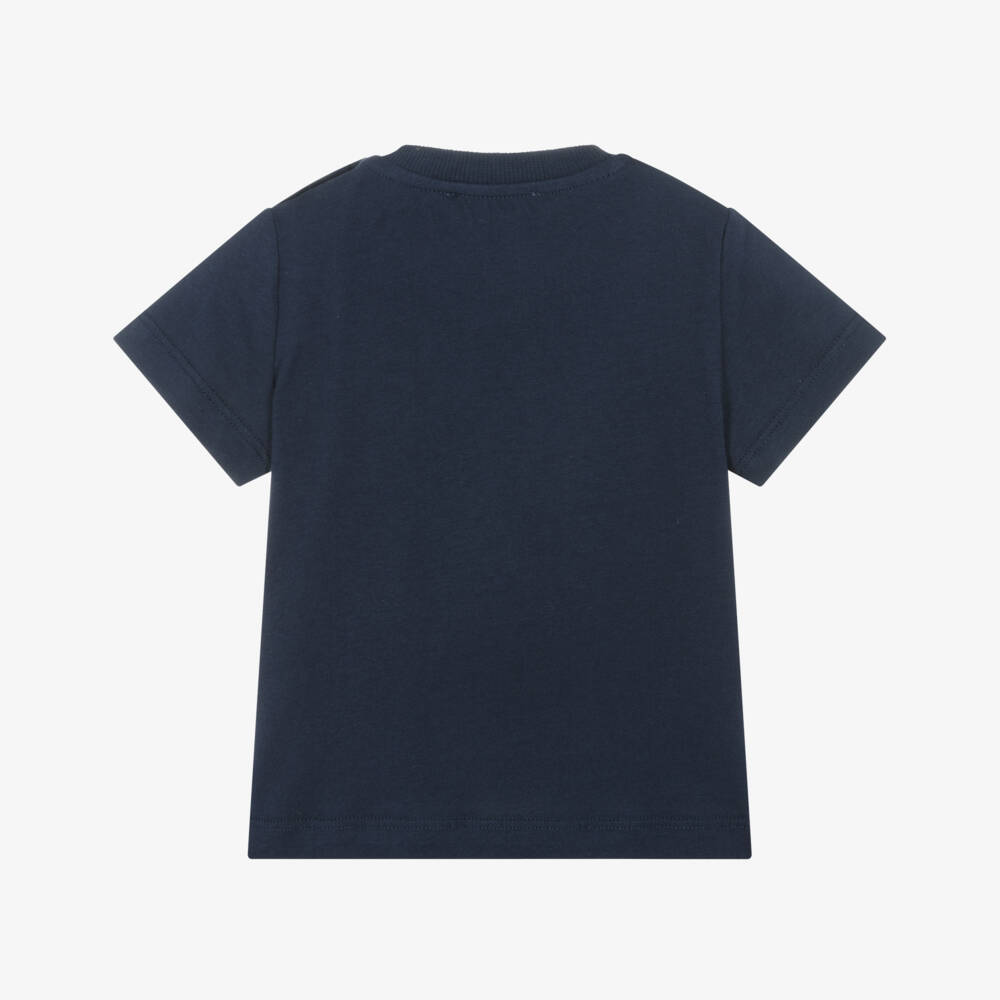 Moschino-Boys' Navy Bear Emblem Tee | Childrensalon Outlet