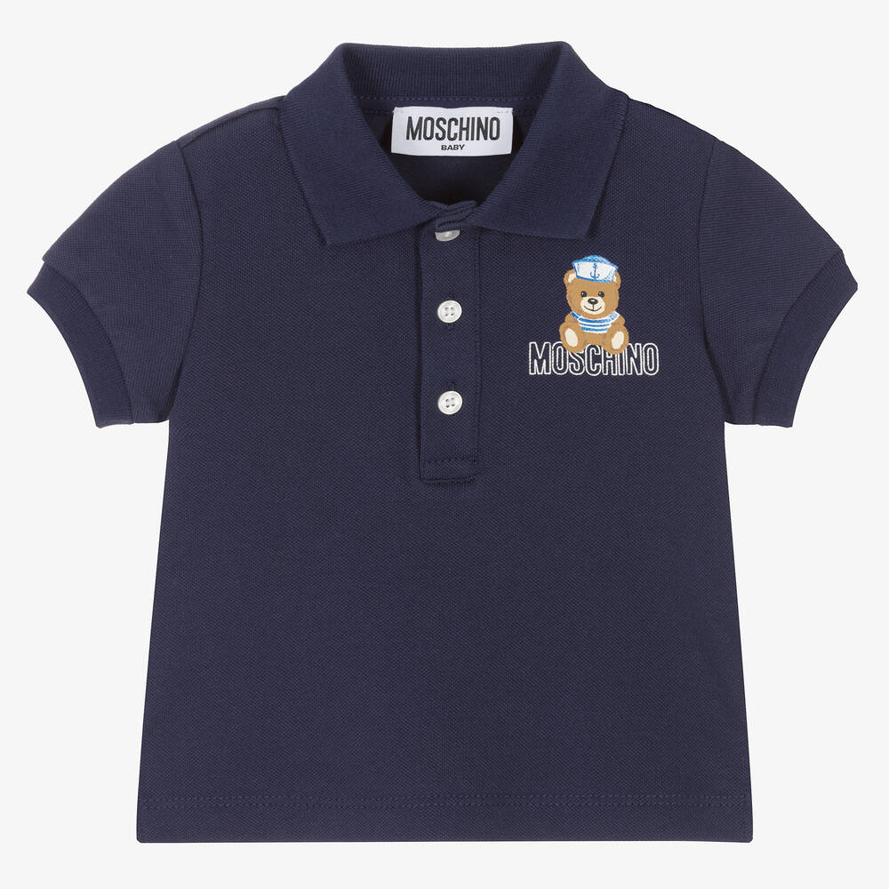 Moschino Baby - Navyblaues Matrosen-Poloshirt | Childrensalon