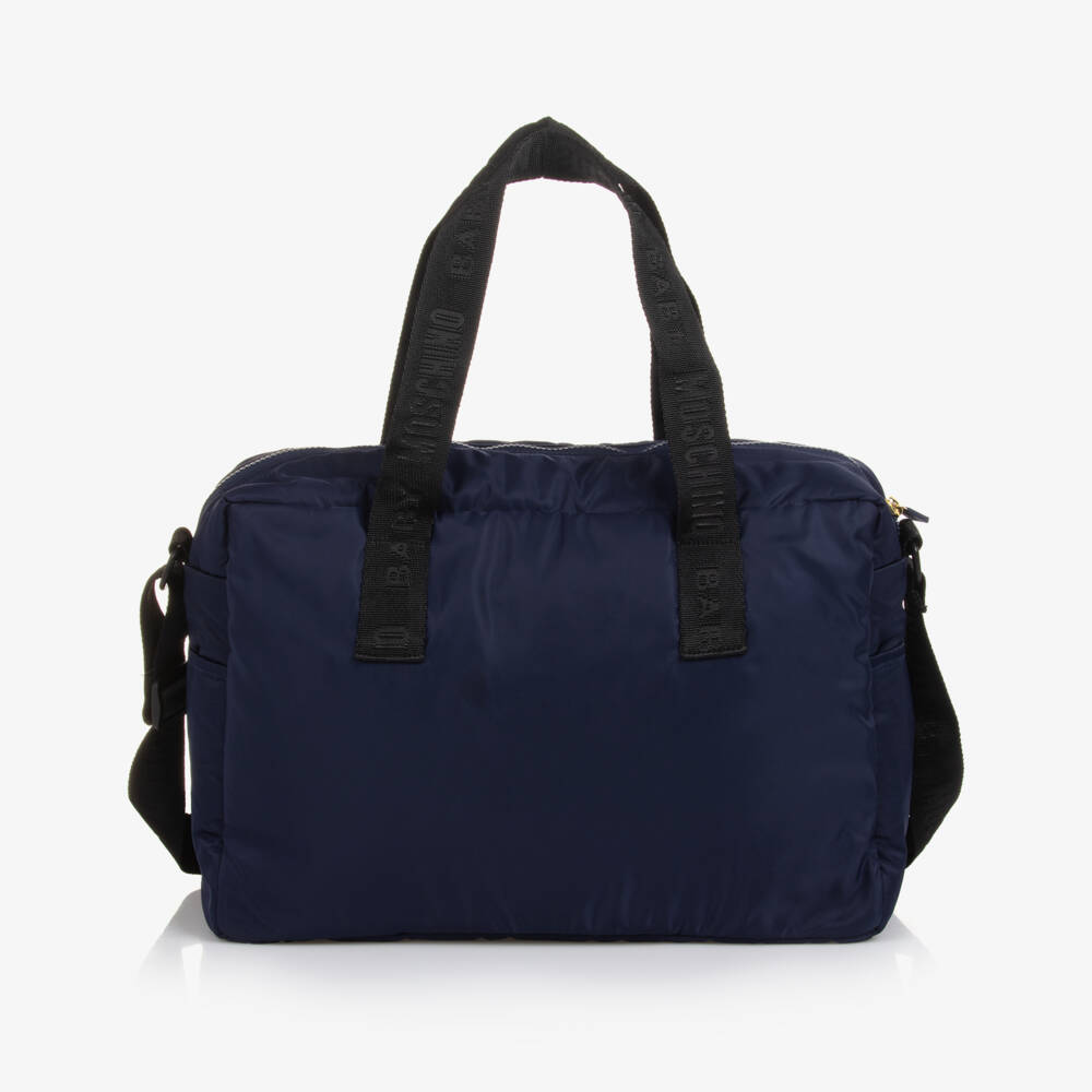 Moschino Baby-Boys Navy Blue Teddy Change Carrier | Childrensalon Outlet