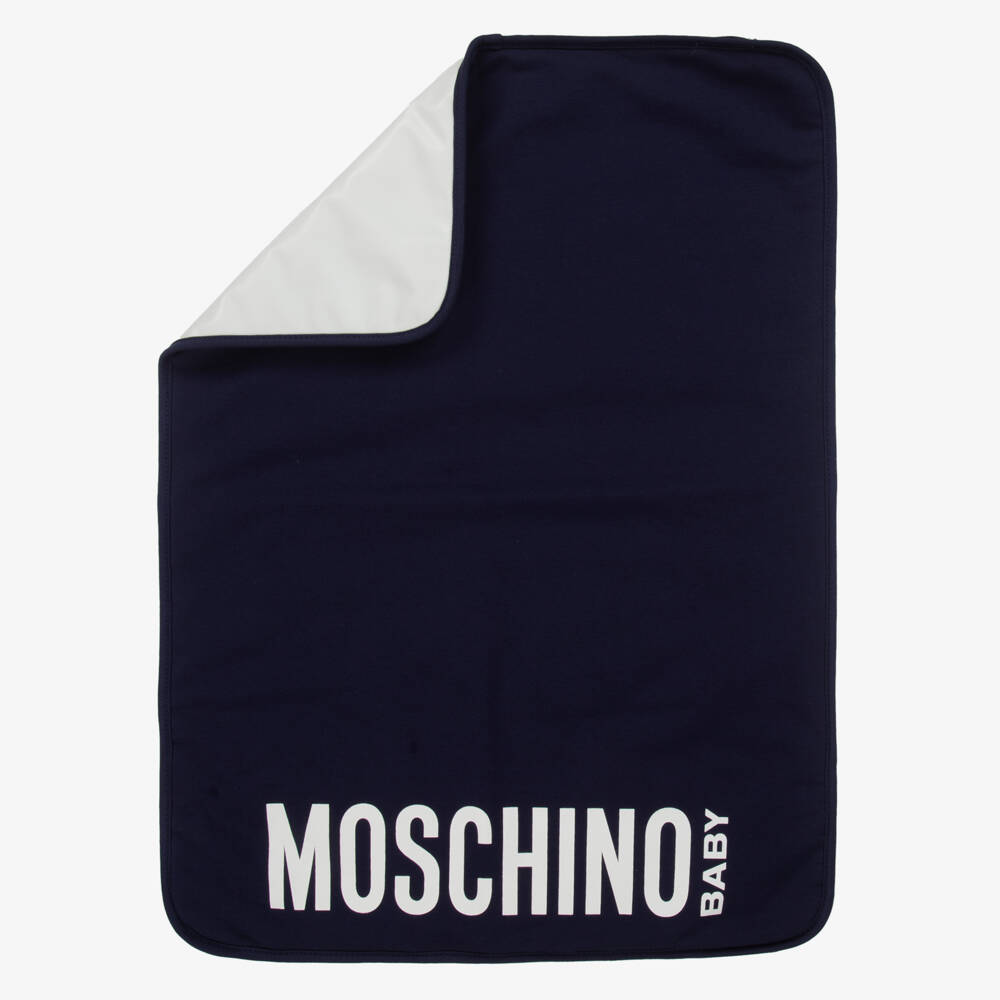 Moschino Baby-Boys Navy Blue Teddy Change Carrier | Childrensalon Outlet