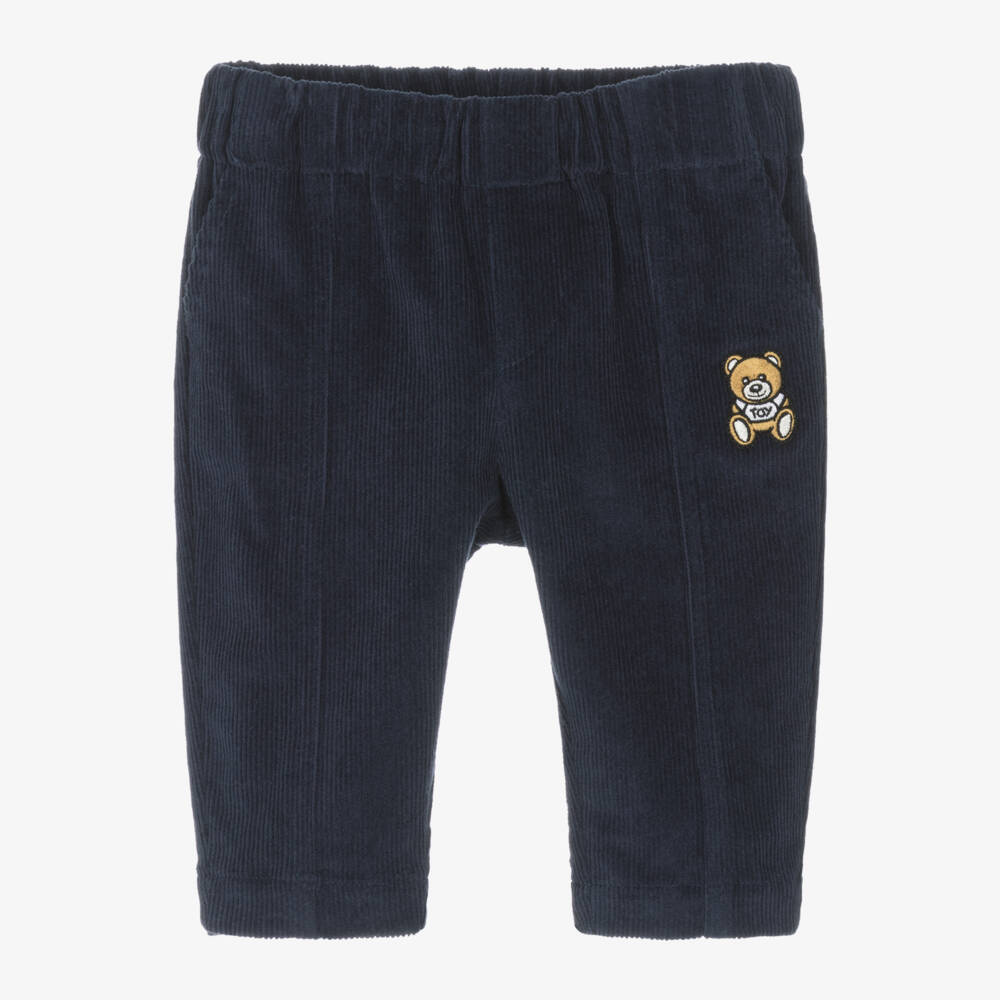 Moschino Baby-بنطلون كوردروي لون كحلي للمولودات | Childrensalon Outlet