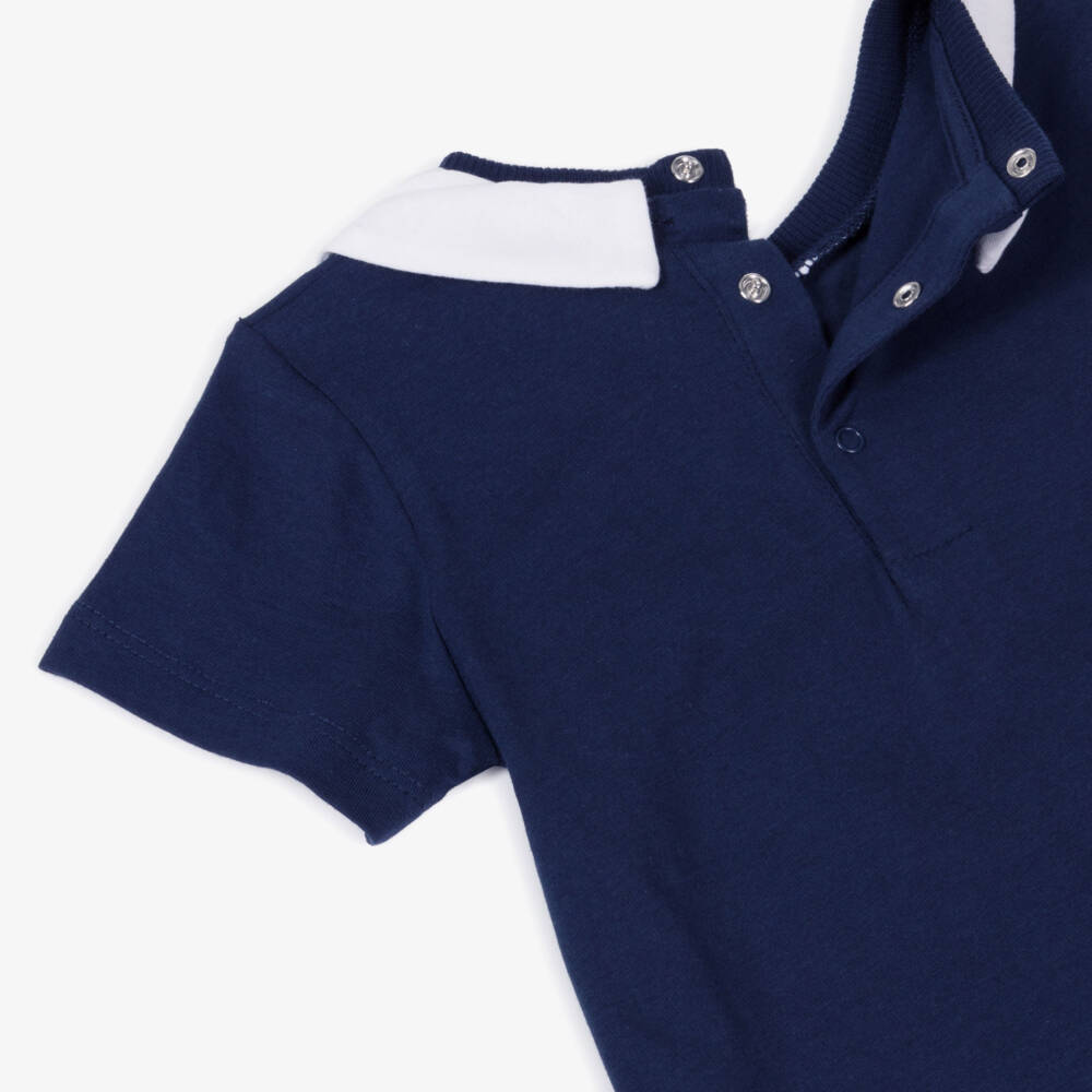 Moschino-Boys' Navy Shortie with Classic Collar | Childrensalon Outlet