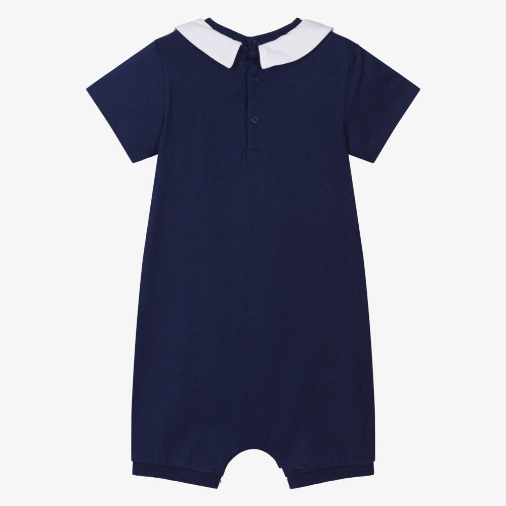 Moschino-Boys' Navy Shortie with Classic Collar | Childrensalon Outlet