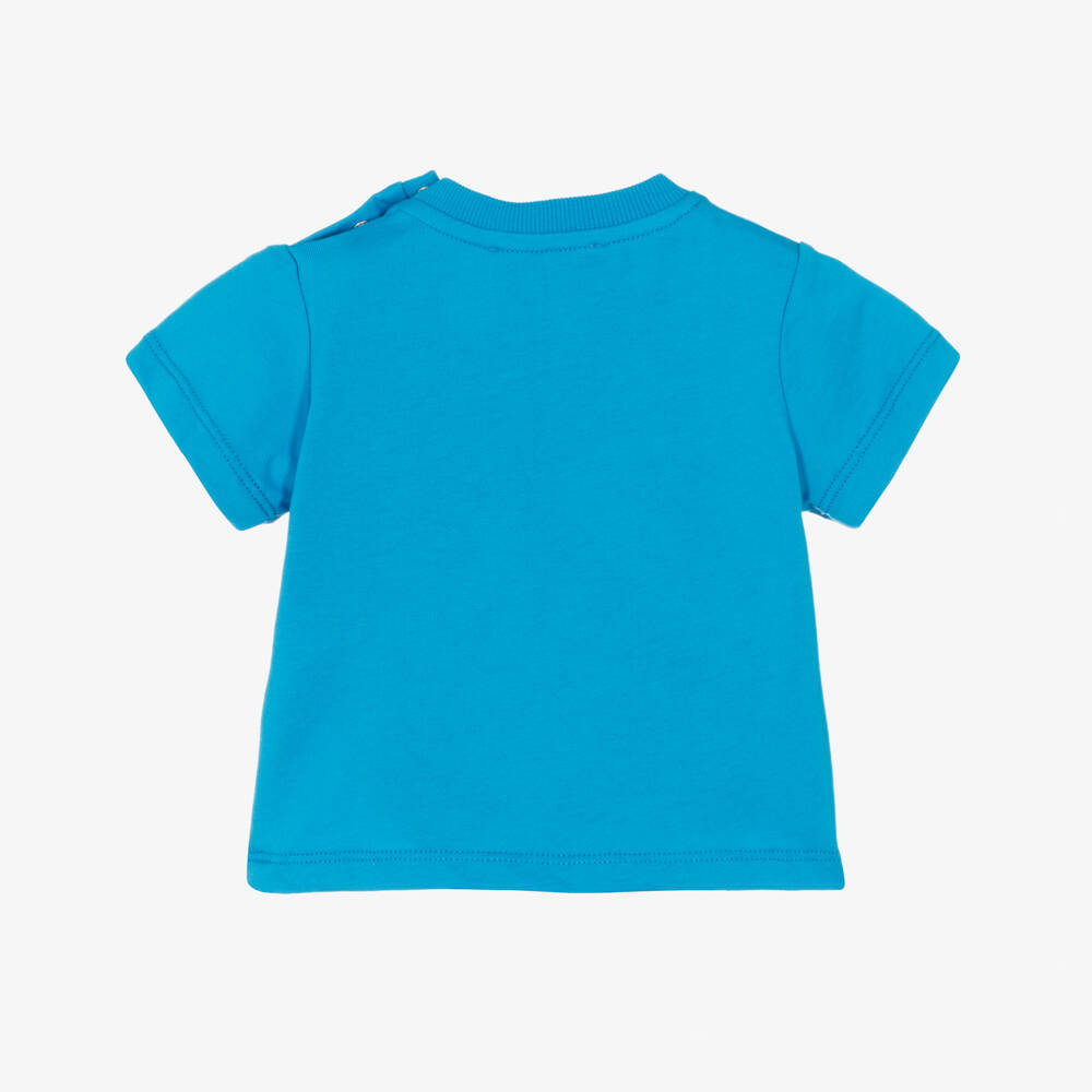 Moschino-Boys' Ocean Blue Bear Tee | Childrensalon Outlet