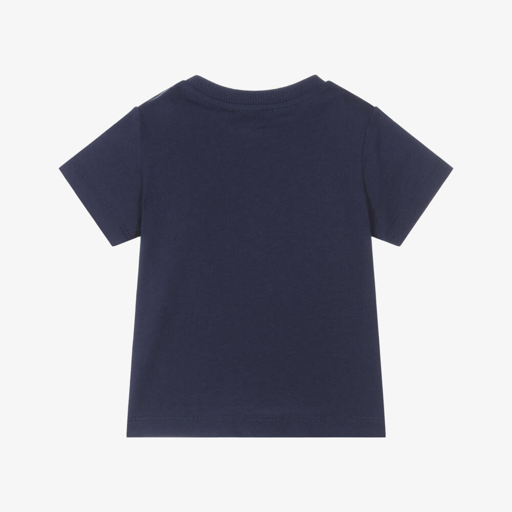 Moschino-Boys Playful Bear Navy Tee | Childrensalon Outlet