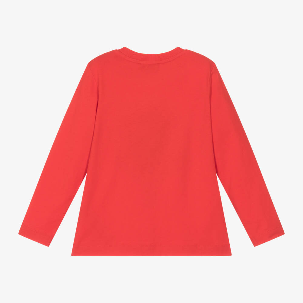 Moschino Kid-Teen-Boys Red Festive Bear Top | Childrensalon Outlet