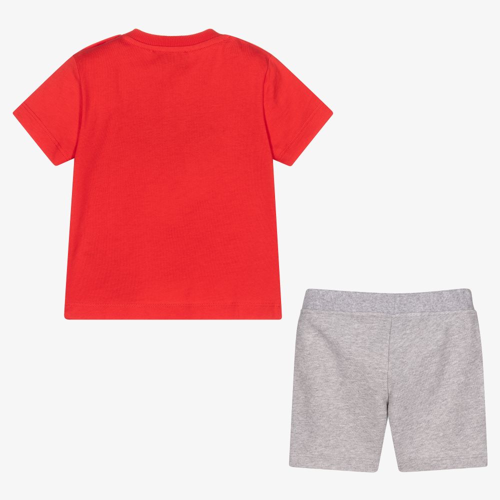 Moschino Baby-Boys Red & Grey Shorts Set | Childrensalon Outlet