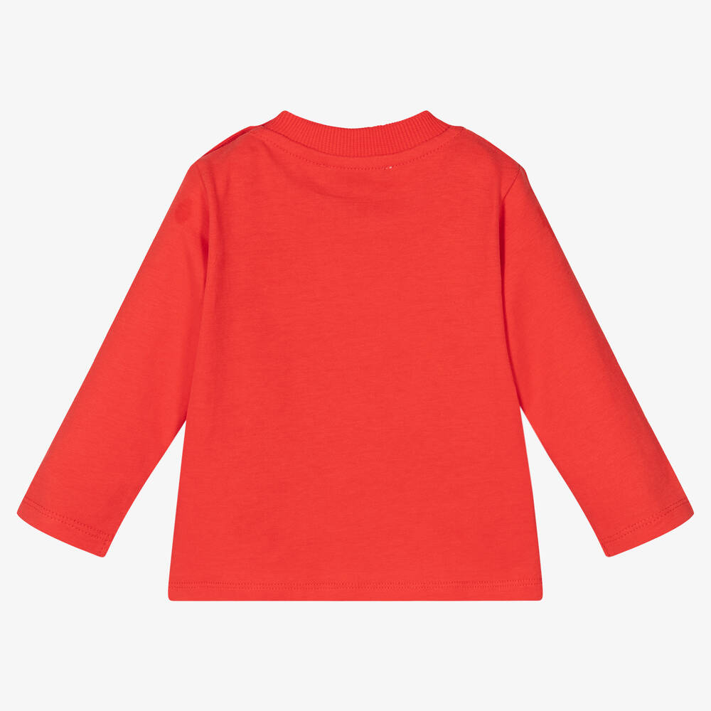 Moschino Малыши-Красный топ с медвежатами для мальчиков | Childrensalon Outlet