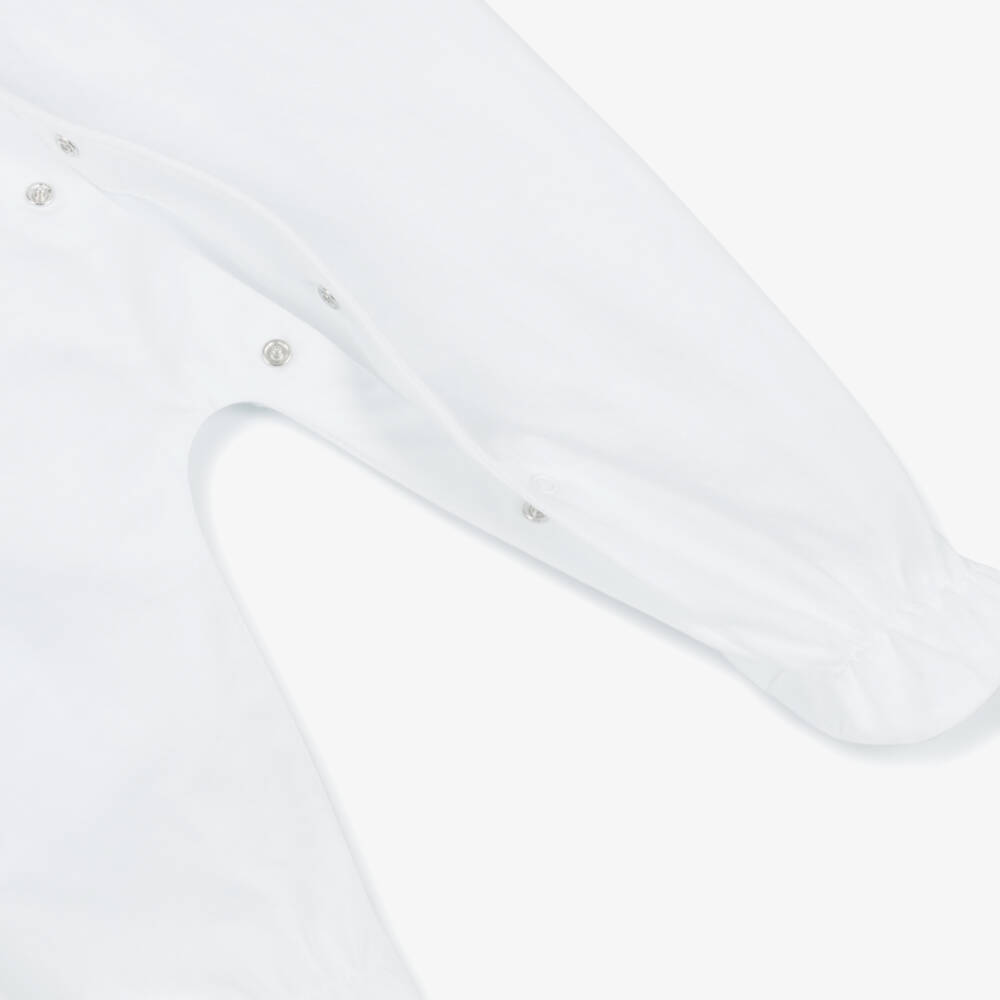 Moschino-Boys Soft White Bear Playsuit | Childrensalon Outlet