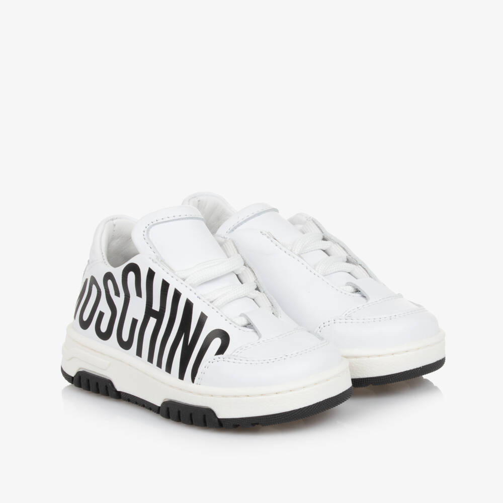 Moschino-حذاء رياضي جلدي للأولاد | Childrensalon Outlet