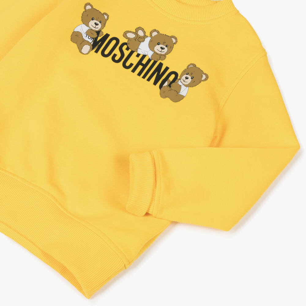 Moschino-Boys Sunshine Bear Cotton Pullover | Childrensalon Outlet