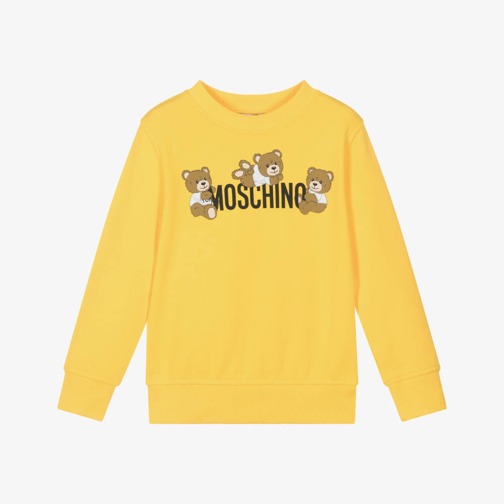 Moschino-Boys Sunshine Bear Cotton Pullover | Childrensalon Outlet