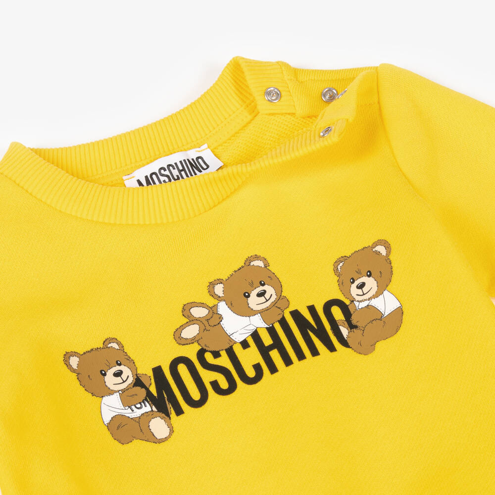 Moschino-Boys Sunshine Bear Cotton Sweatshirt | Childrensalon Outlet