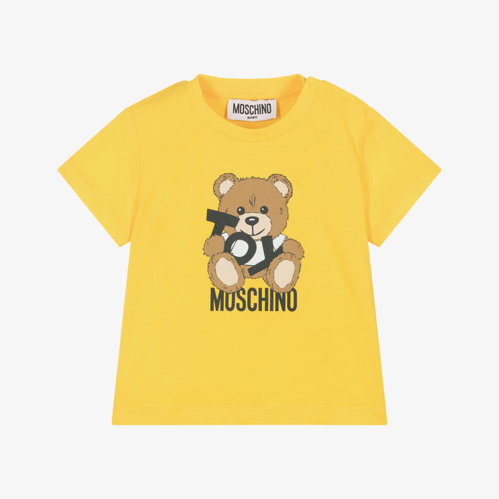 Moschino-تي شيرت قطن للأولاد بتصميم دب الشمس | Childrensalon Outlet