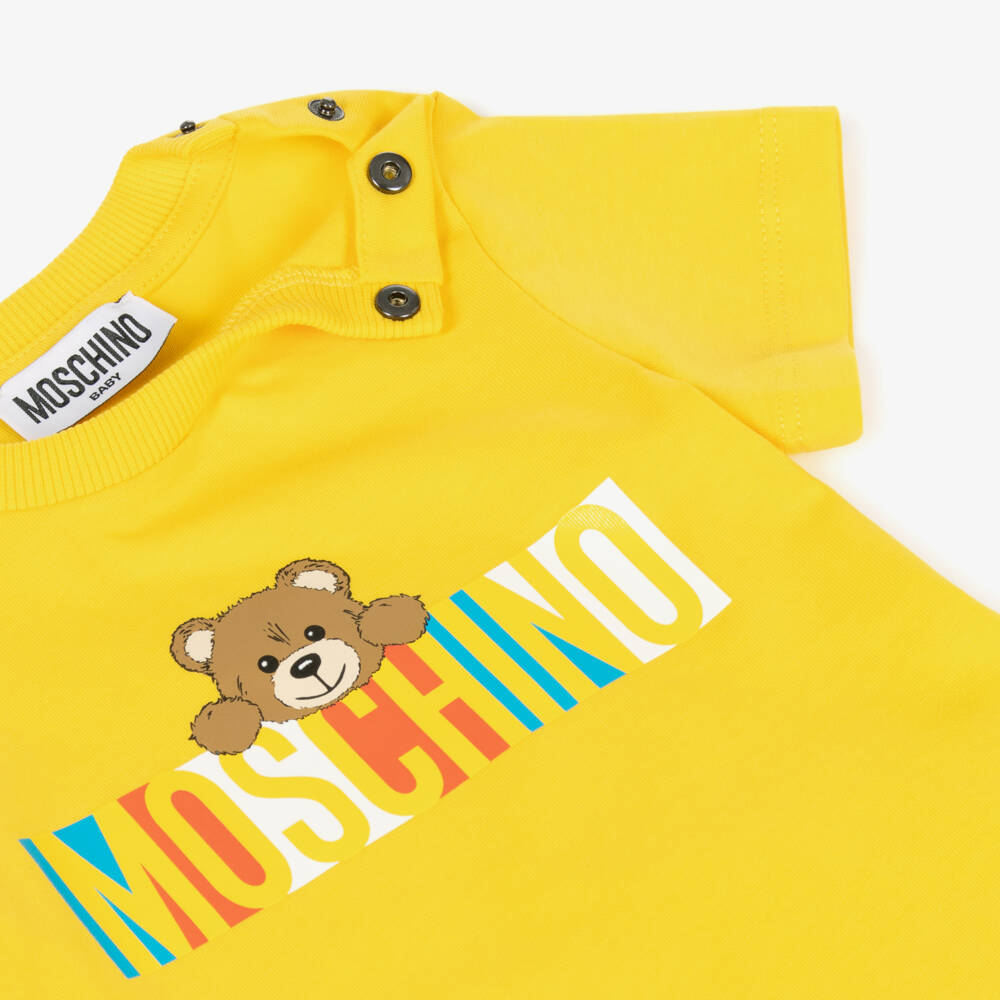 Moschino-Boys Sunshine Bear Graphic Tee | Childrensalon Outlet