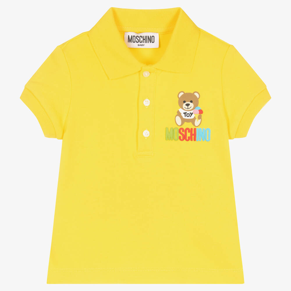 Moschino Baby - Gelbes Baumwoll-Poloshirt | Childrensalon