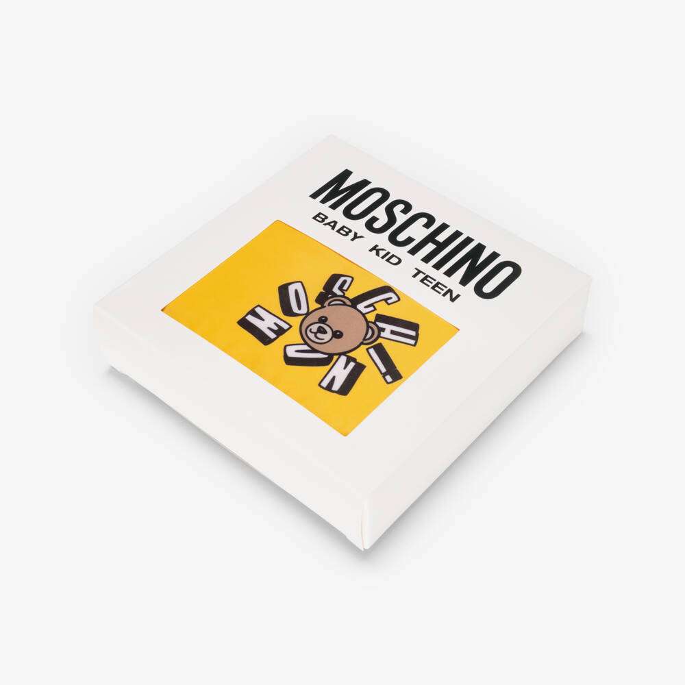 Moschino-Boys Yellow Swim Shorts | Childrensalon Outlet