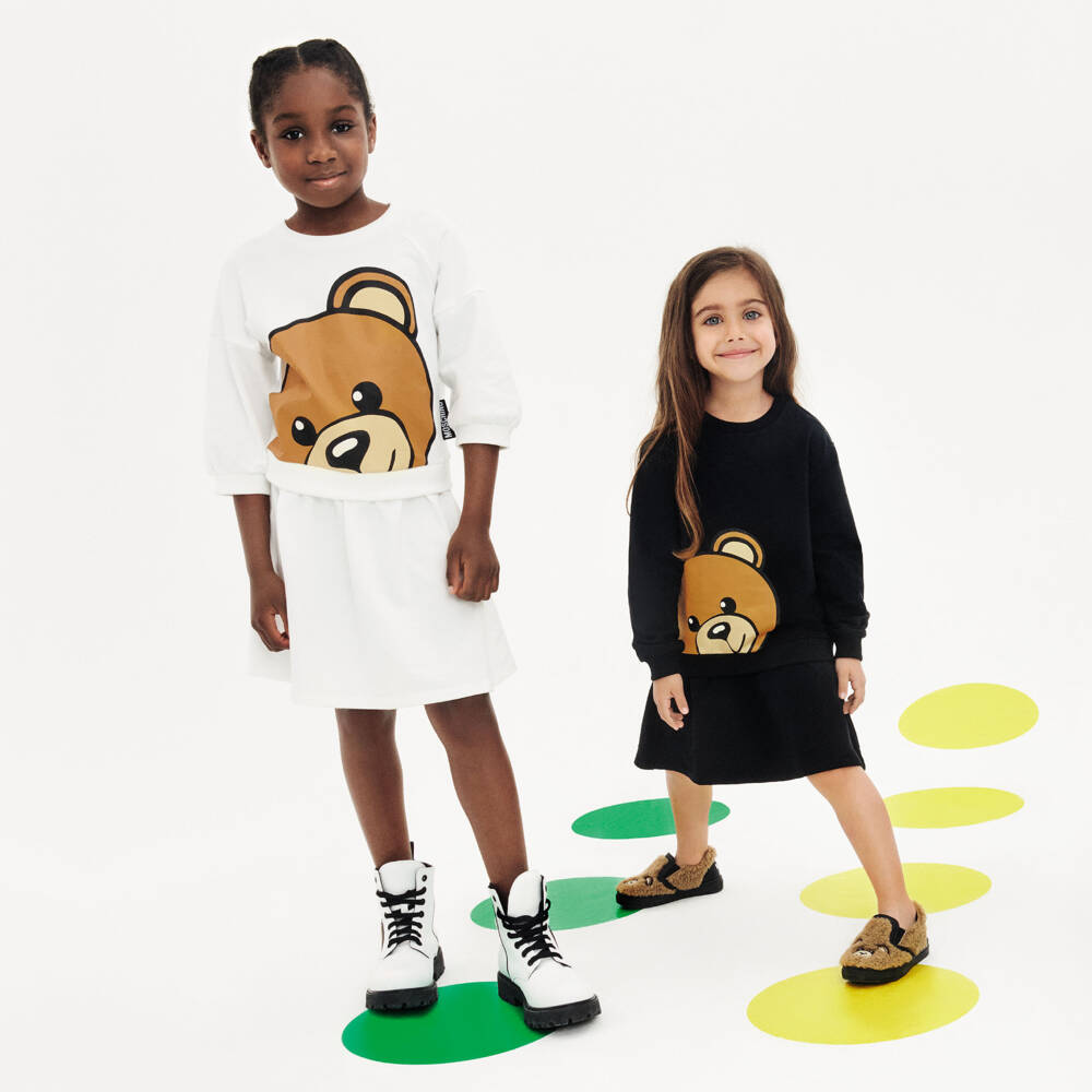 Moschino Baby-Brown & Black Teddy Baby Shoes | Childrensalon Outlet