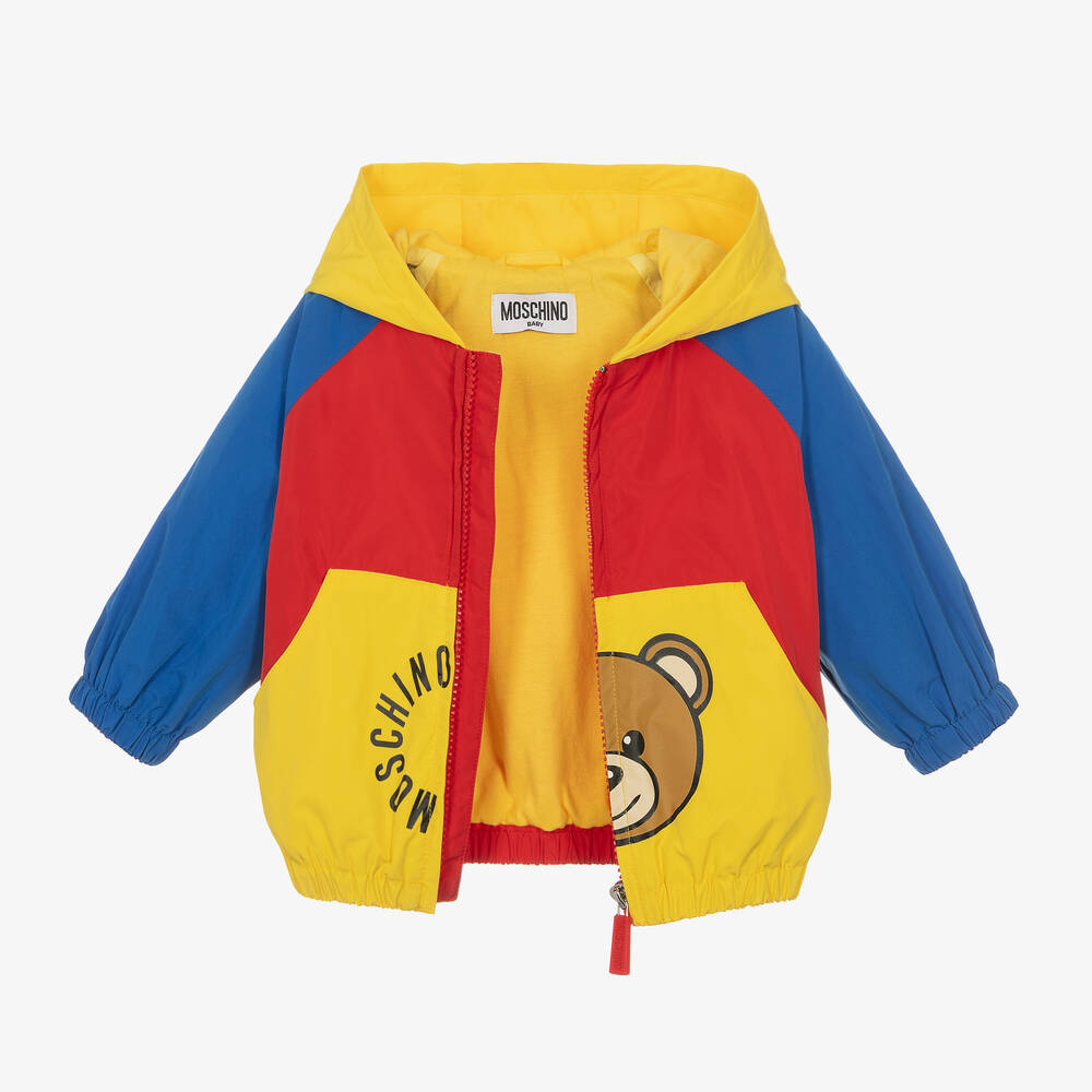 Moschino Baby - Colourblock Teddy Bear Logo Jacket
