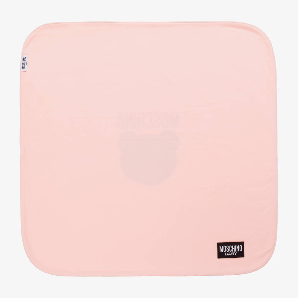 Moschino Baby-Girl's Rosy Cotton Comfort Blanket | Childrensalon Outlet