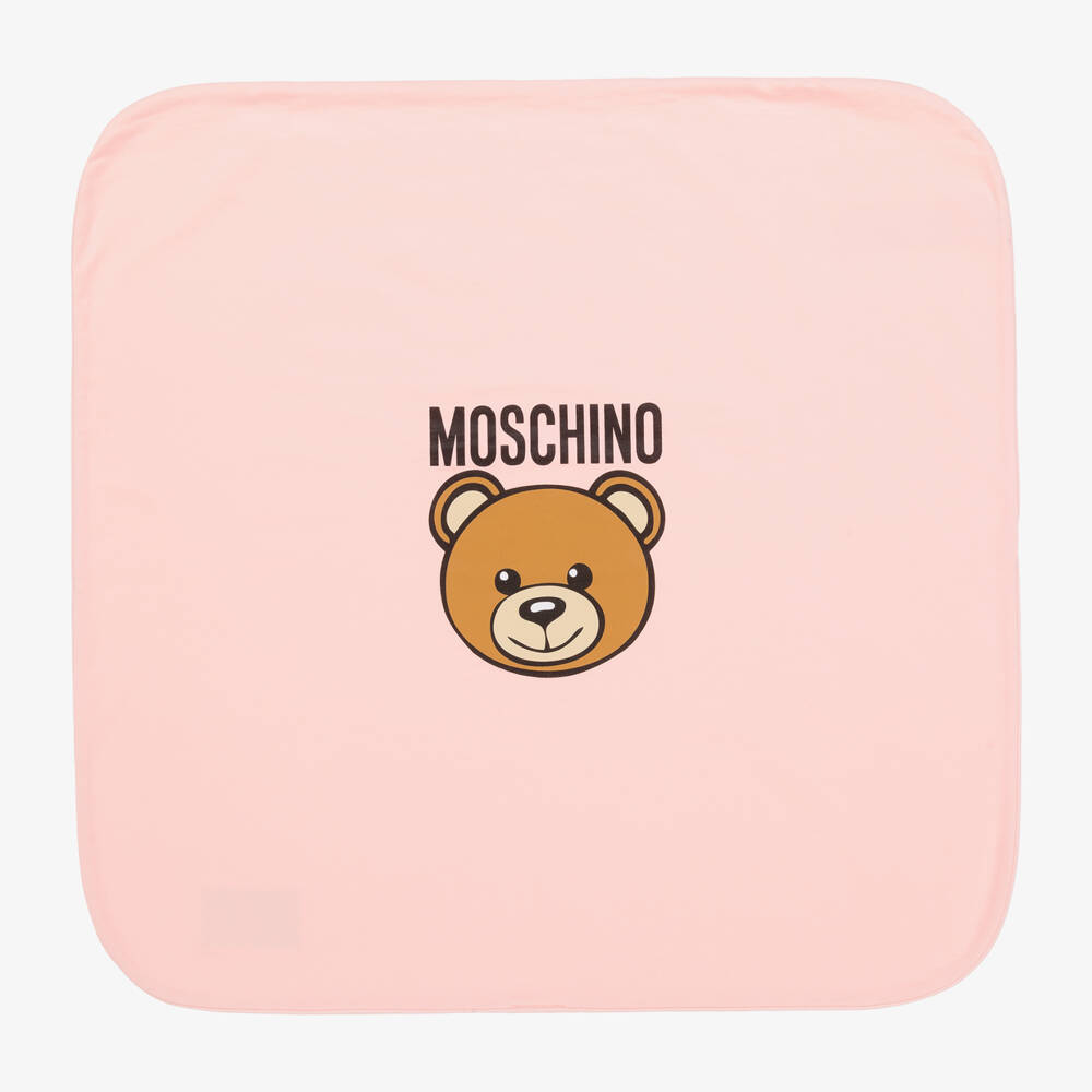 Moschino Baby-Girl's Rosy Cotton Comfort Blanket | Childrensalon Outlet