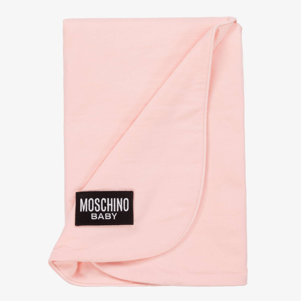 Moschino Baby-Girl's Rosy Cotton Comfort Blanket | Childrensalon Outlet