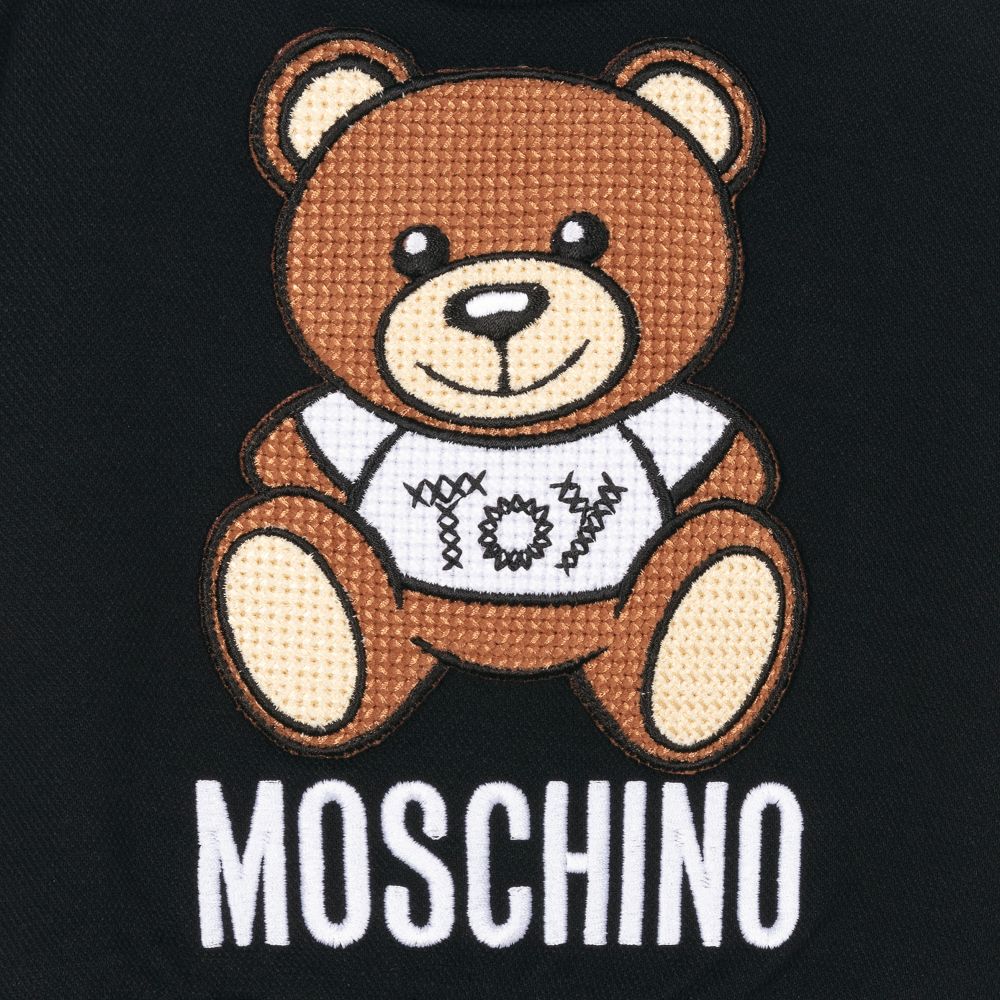 Moschino Baby - Girls Black Cotton Piqué Dress