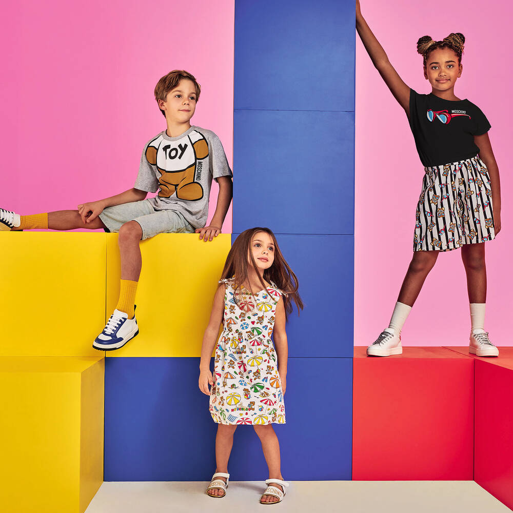 Moschino Kid-Teen-Girls Black Cotton T-Shirt | Childrensalon Outlet