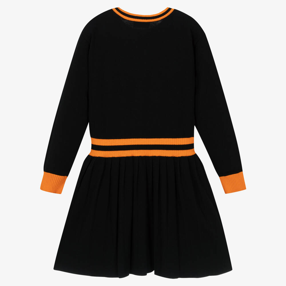 Girls black knit dress best sale