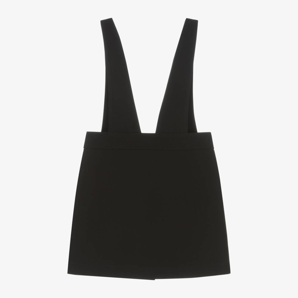 Moschino Kid-Teen-Girls Black Crêpe Pinafore Skirt | Childrensalon Outlet