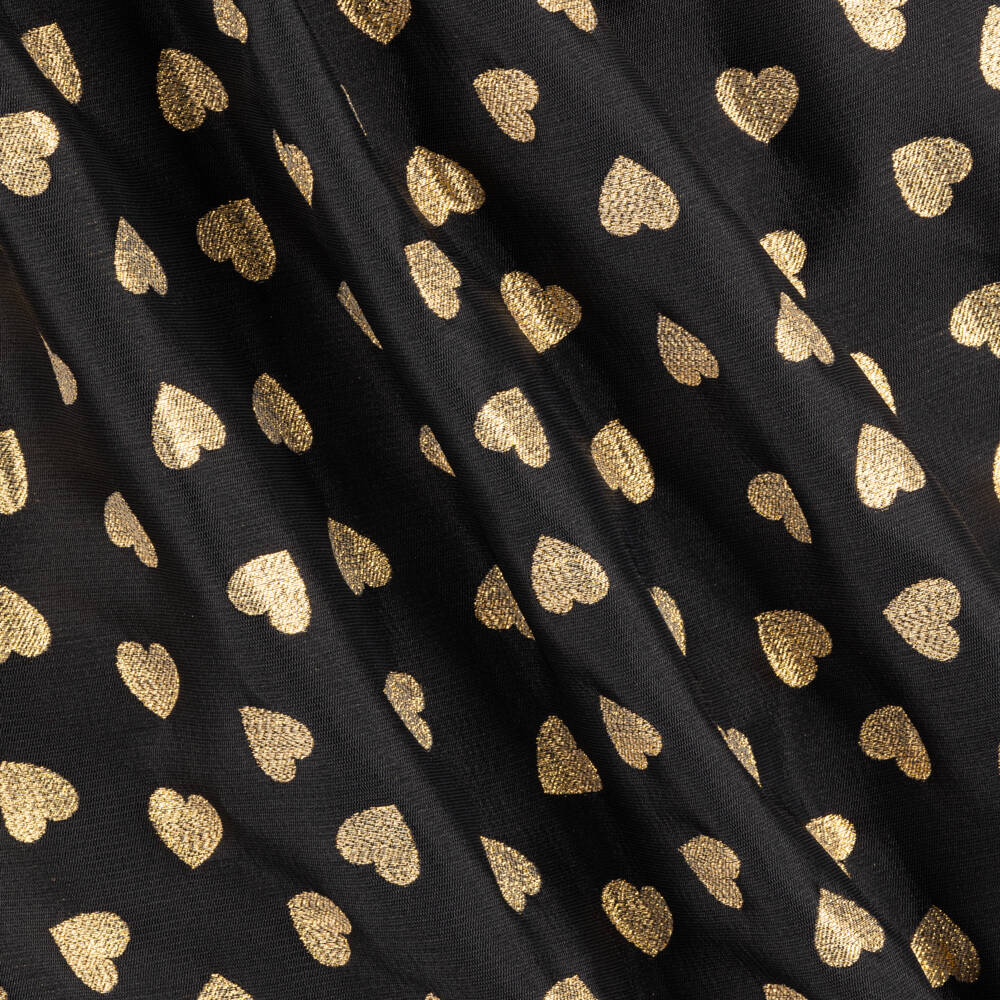 Moschino Kid-Teen-Girls Black Jacquard Heart Dress | Childrensalon Outlet