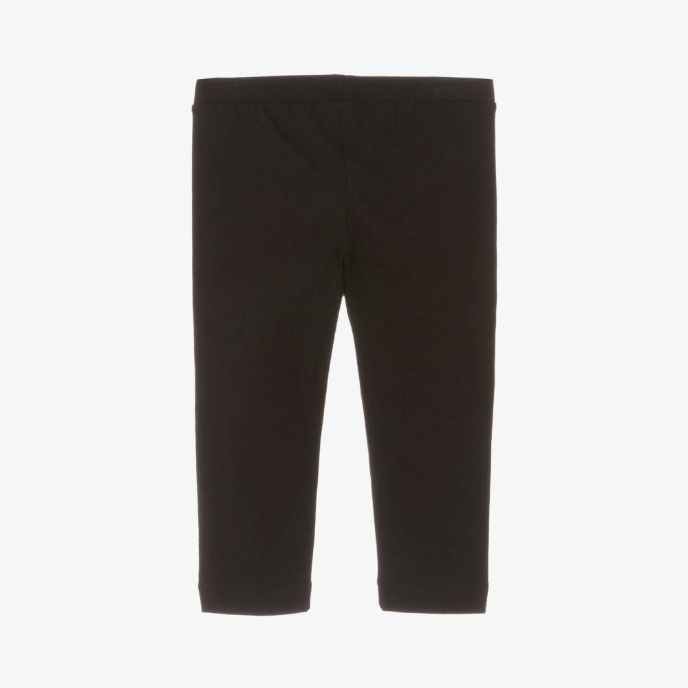 Moschino Baby-Girls Black Jersey Bear Leggings | Childrensalon Outlet