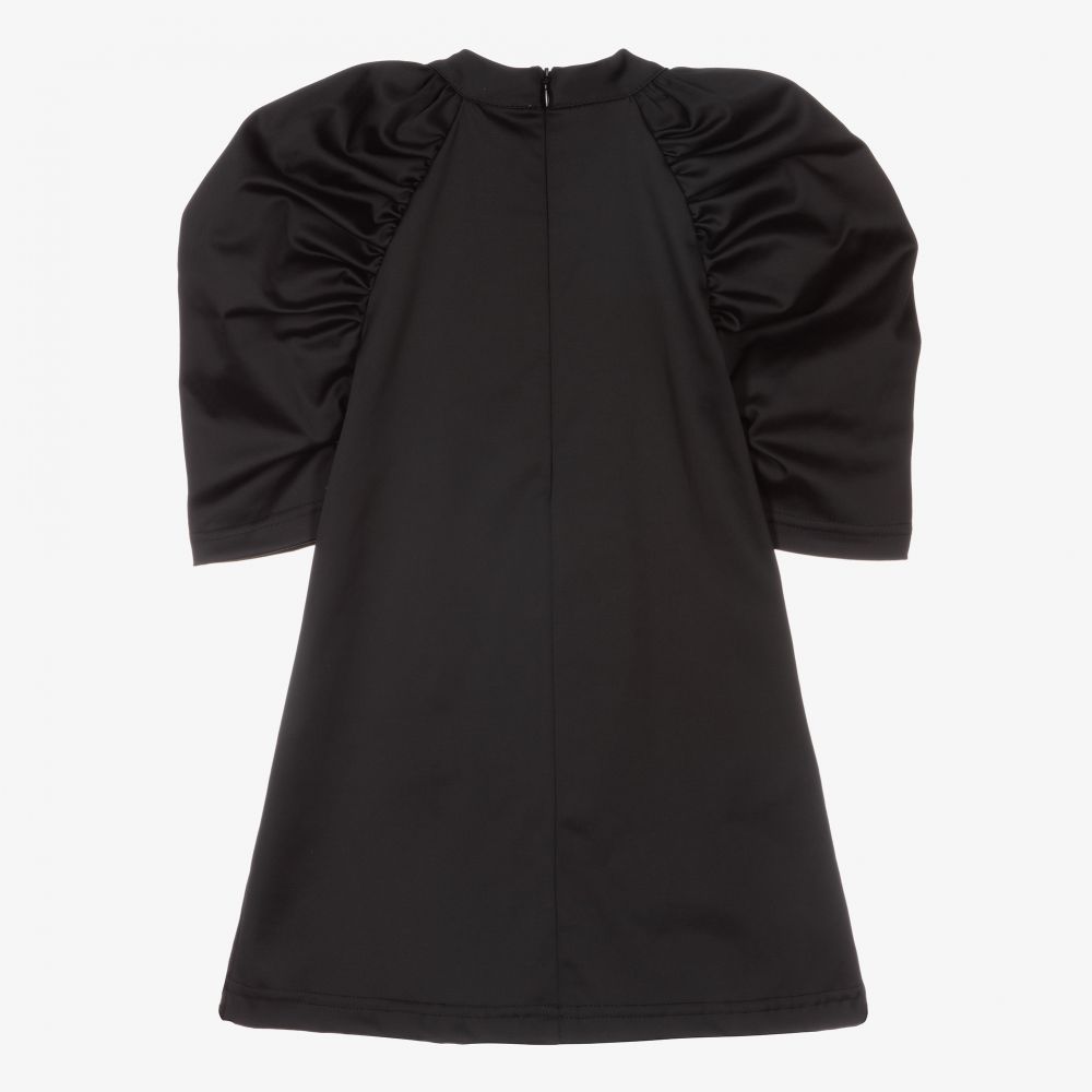 Moschino Kid-Teen-Girls Black Logo Dress | Childrensalon Outlet