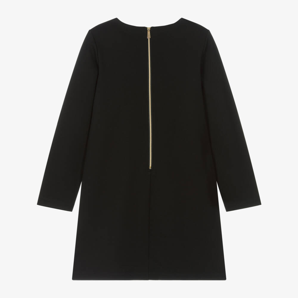 Moschino Kid-Teen-Girls Black Milano Jersey Dress | Childrensalon Outlet
