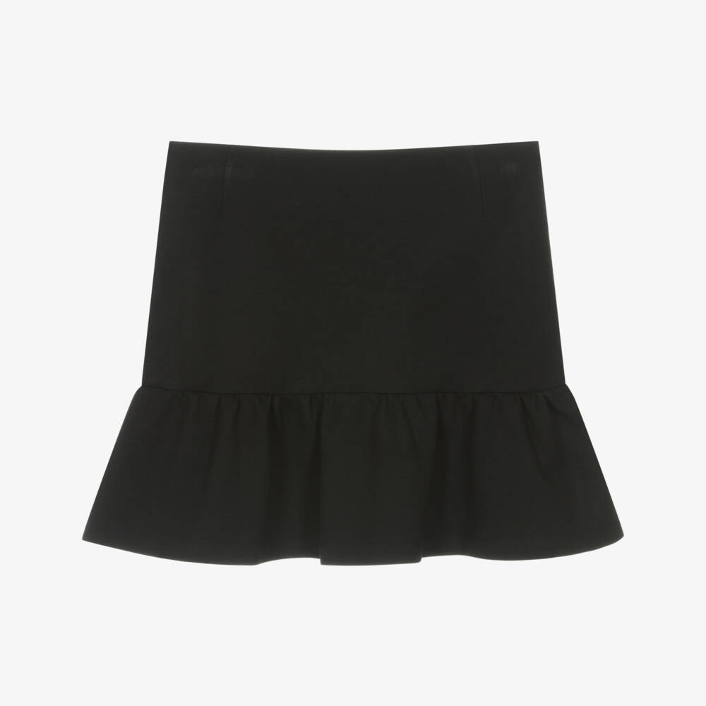 Moschino-تنورة جيرسي سوداء للبنات بتصميم دمية دب | Childrensalon Outlet