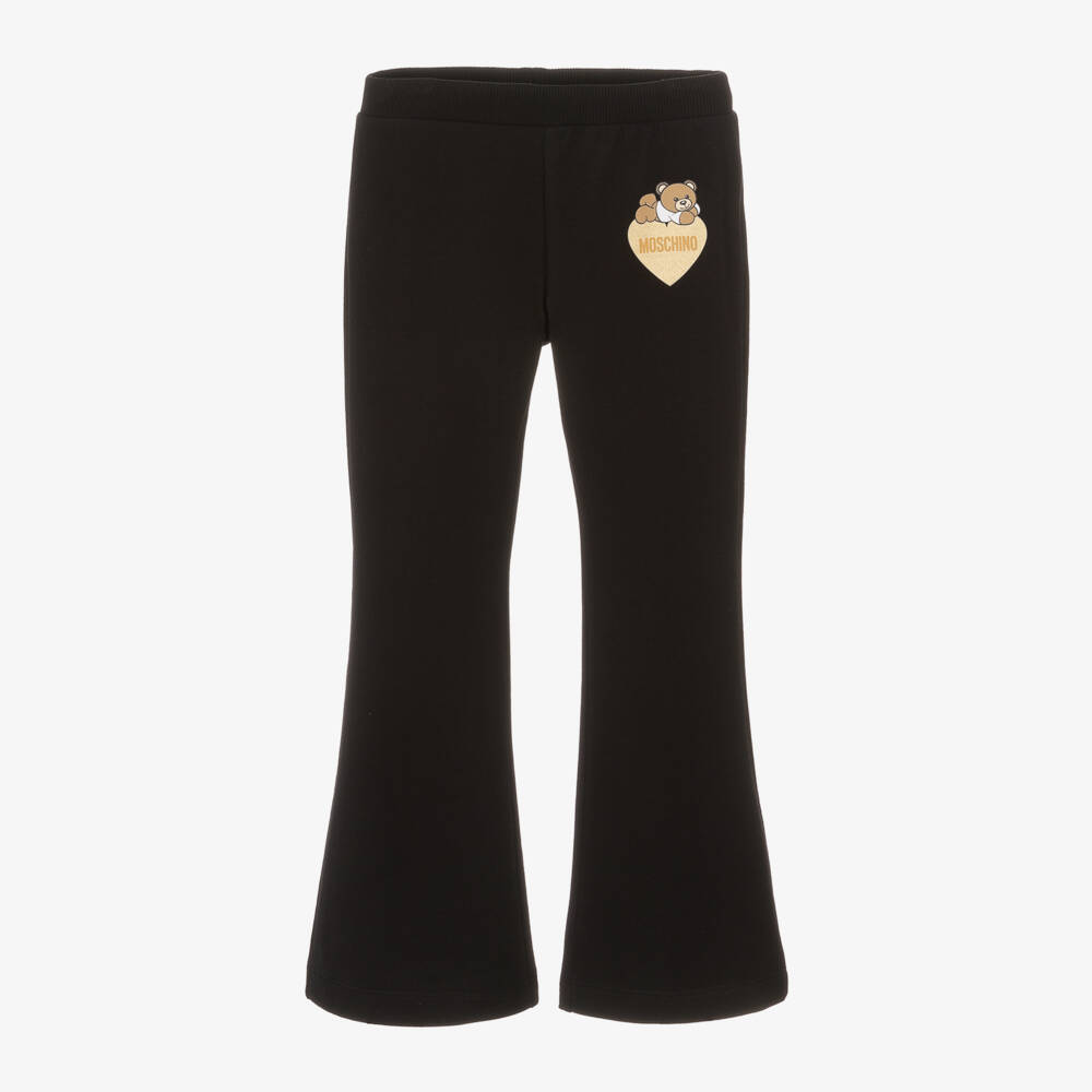 Moschino Кид-Тин-Girls Black Teddy Bear Trousers | Childrensalon Outlet