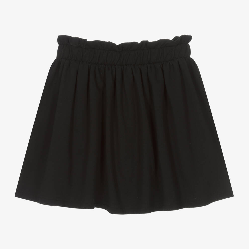 Moschino Kid-Teen-Girls Black Teddy Heart Skirt | Childrensalon Outlet