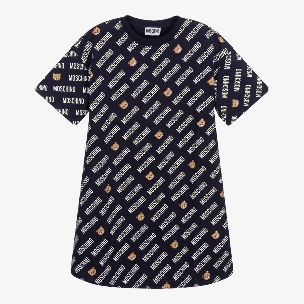 Moschino Kid-Teen-Girls Blue Cotton T-Shirt | Childrensalon Outlet