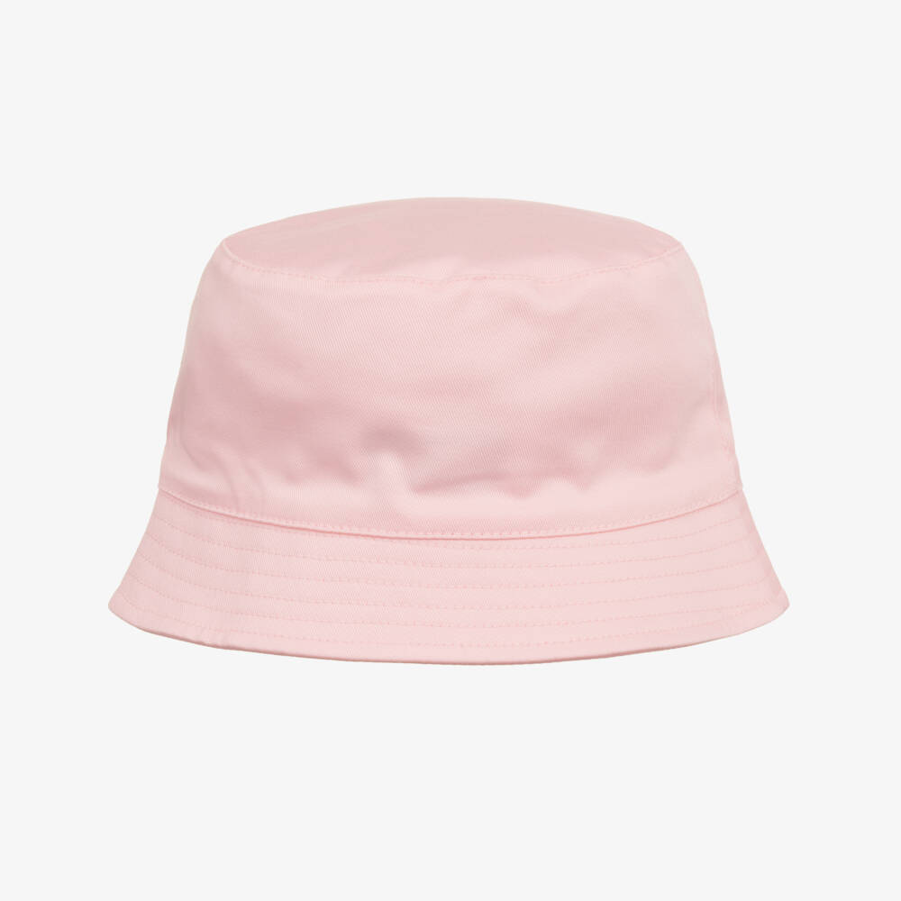 Moschino-Girls' Blush Teddy Gabardine Sun Hat | Childrensalon Outlet