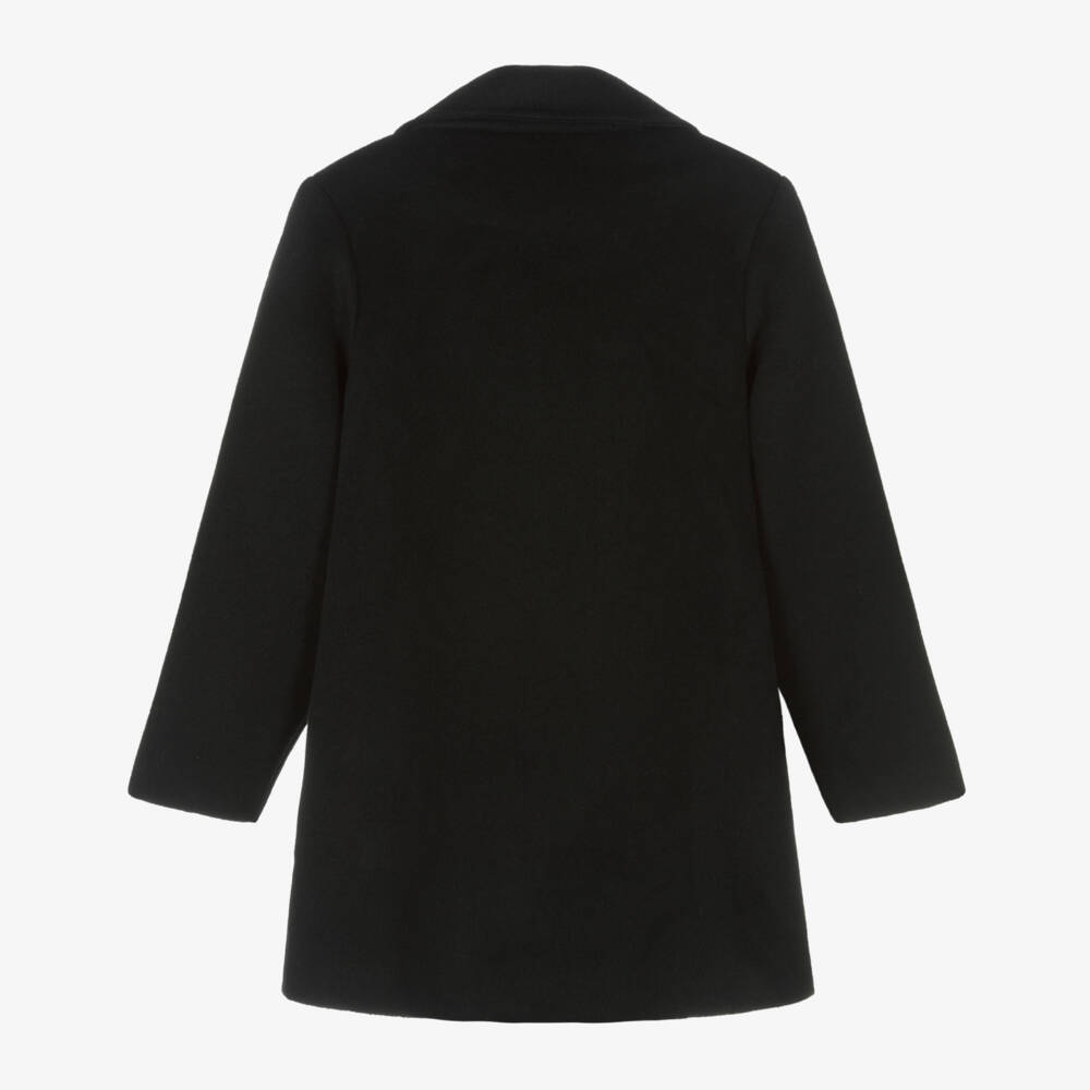 Moschino Кид-Тин-Girls Charcoal Wool Blend Coat | Childrensalon Outlet