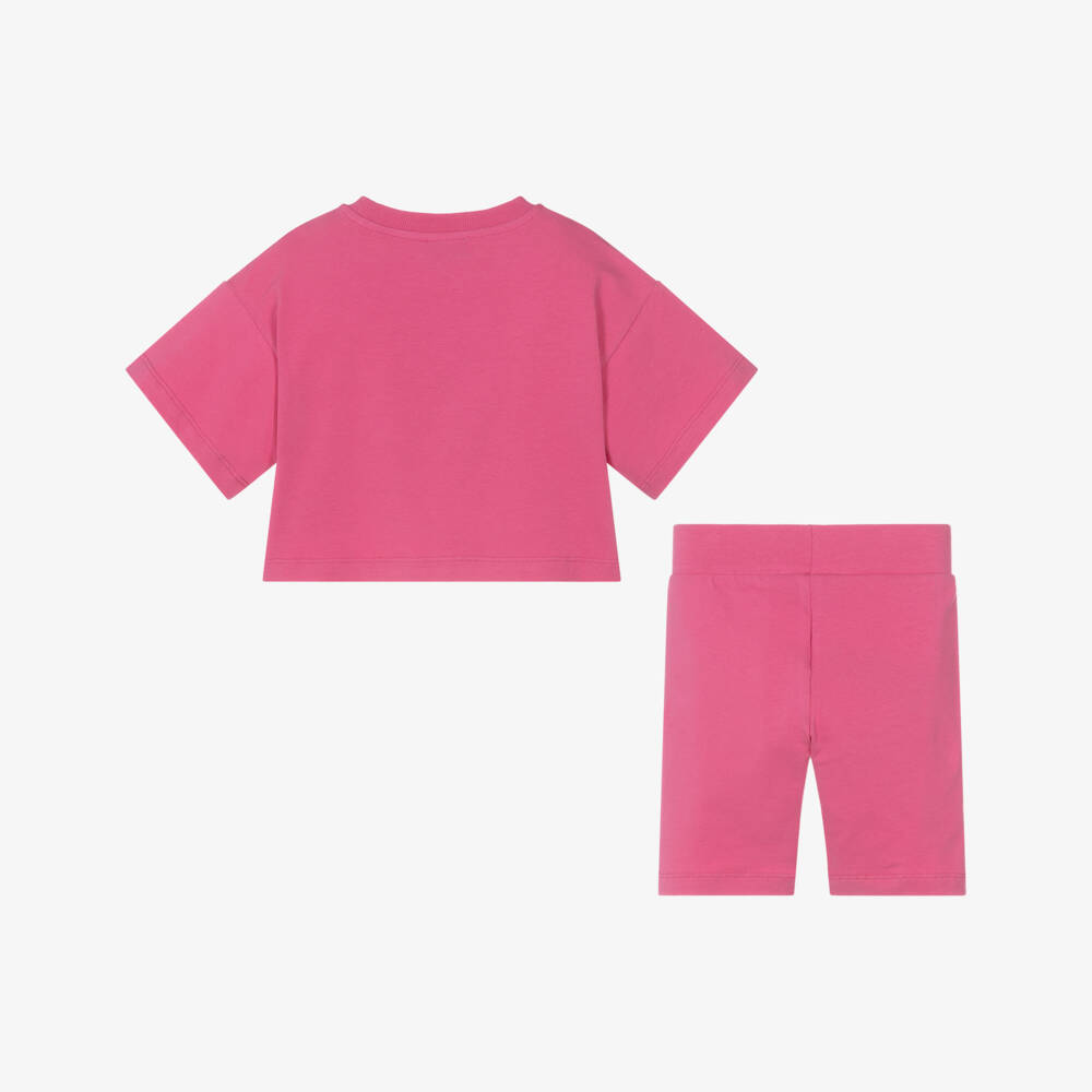 Moschino-Girls Cotton Candy Cycling Ensemble | Childrensalon Outlet
