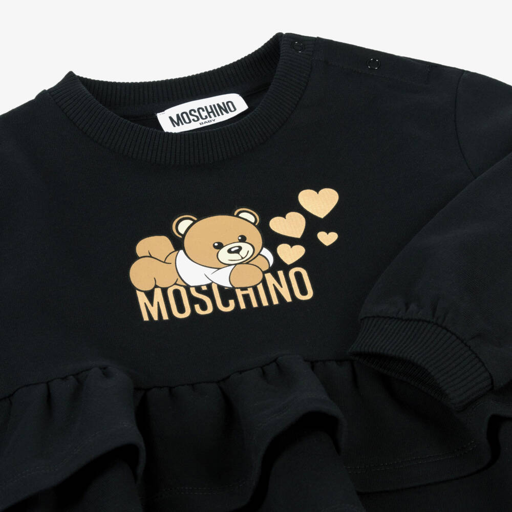Moschino Baby-Girls Cotton Sweatshirt with Teddy Design | Childrensalon Outlet