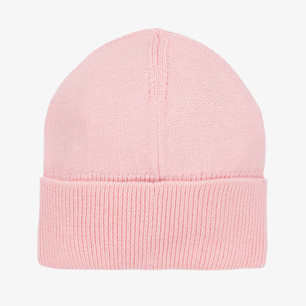Moschino Kid-Teen-Girls Cozy Pink Wool Blend Beanie | Childrensalon Outlet