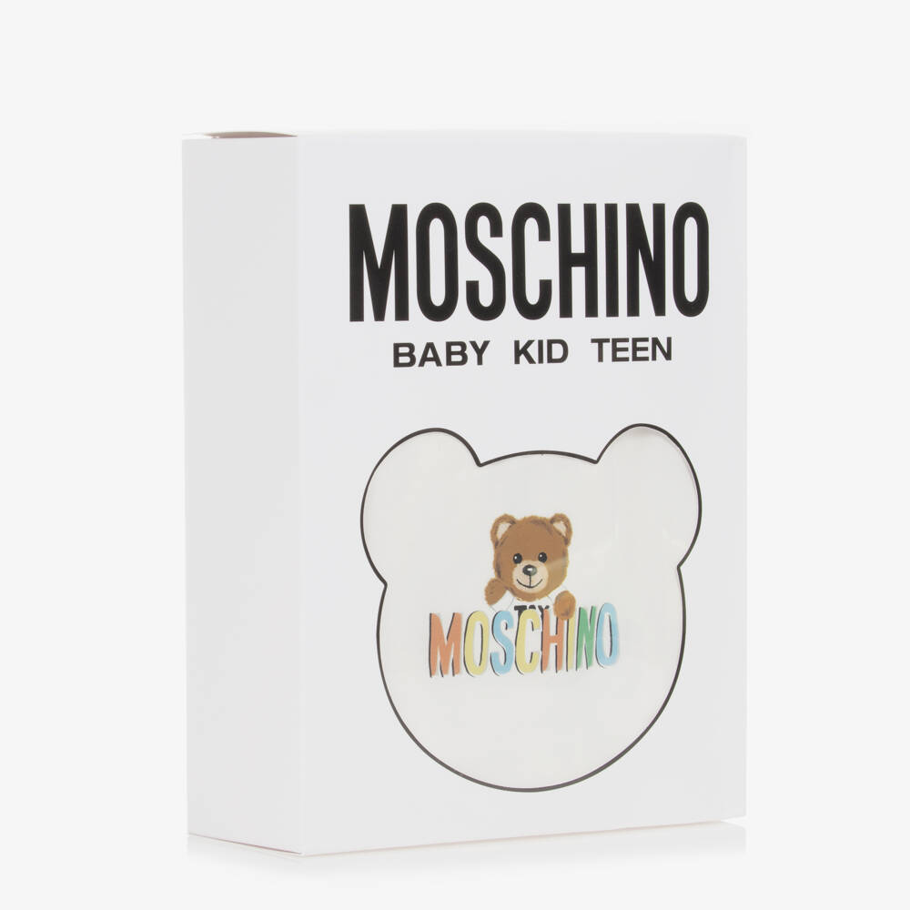 Moschino Baby-Girls Cream Bear Print Dress Set | Childrensalon Outlet