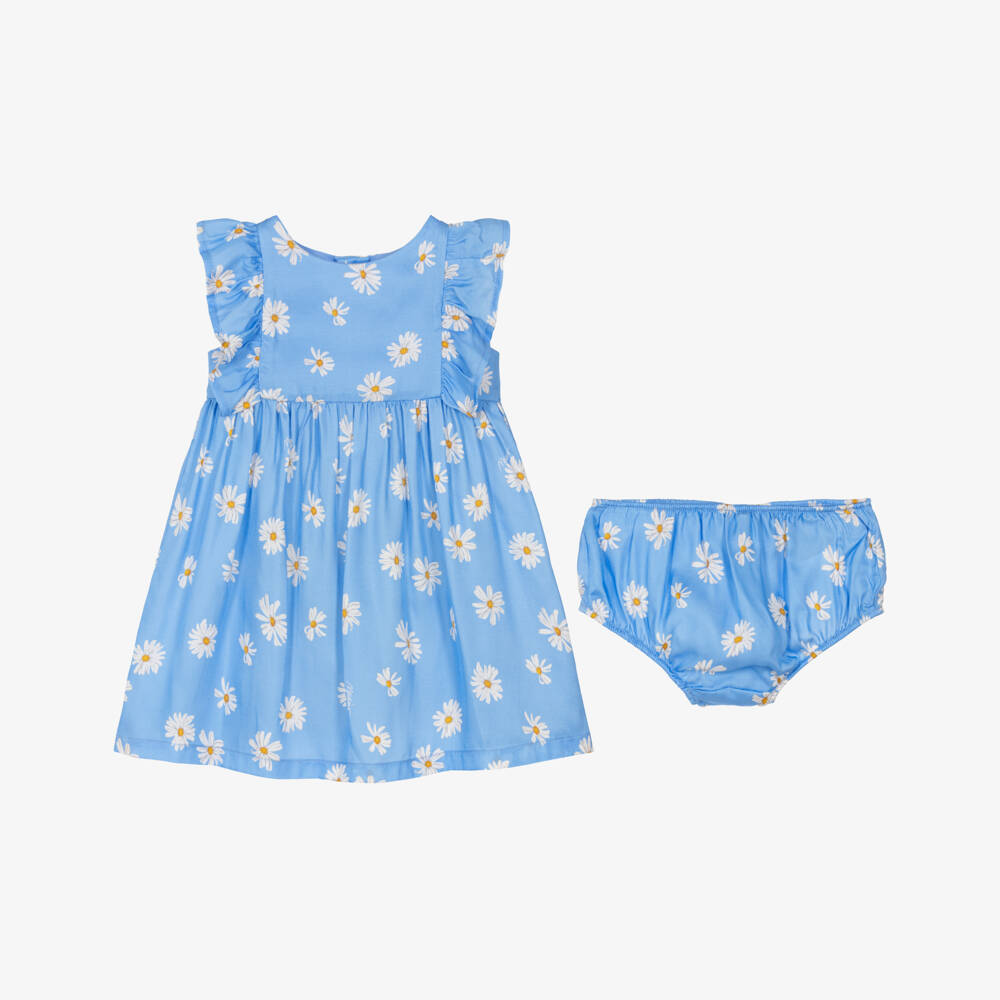 Moschino-Girls Daisy Print Dress & Bloomers | Childrensalon Outlet